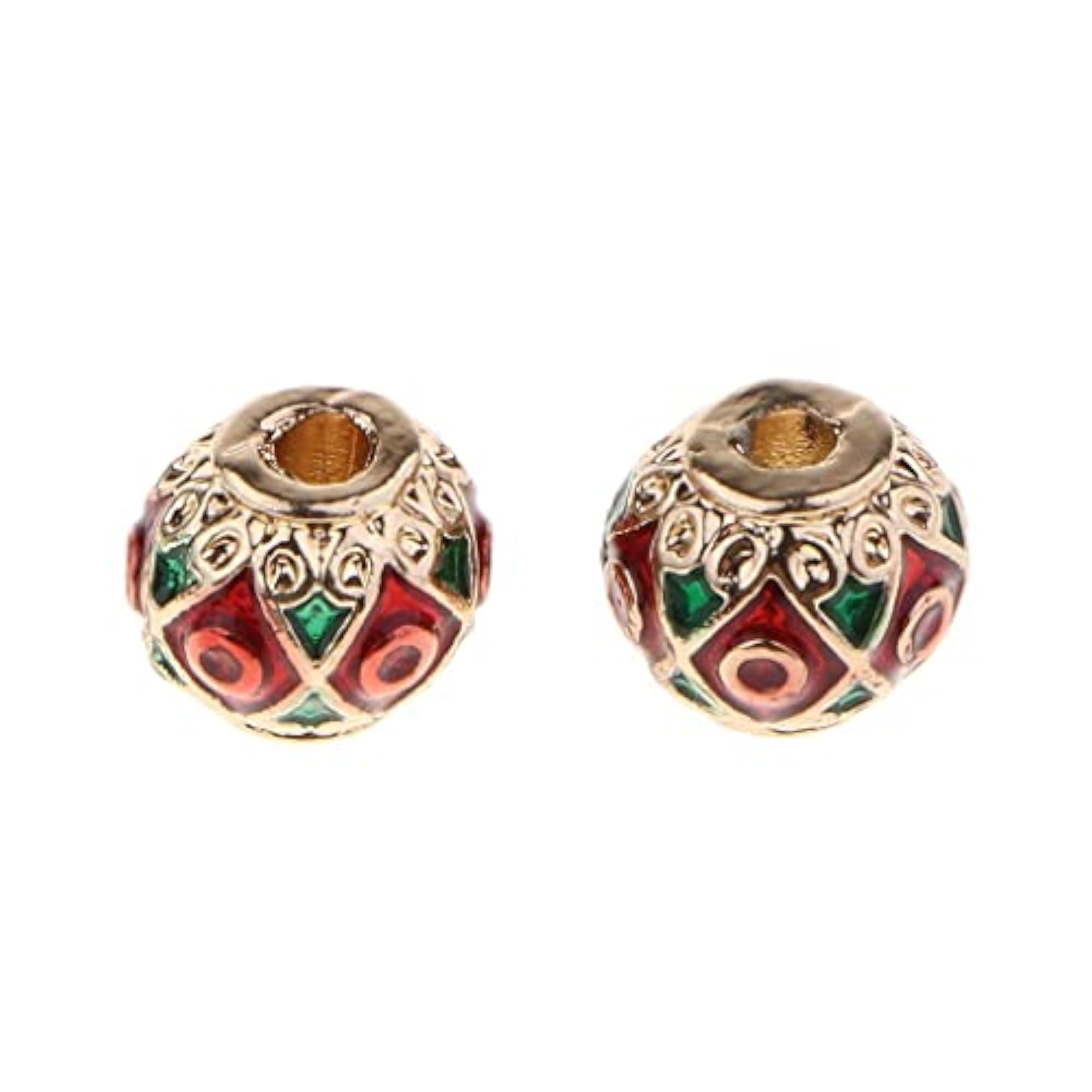 Enamel Barrel Beads for DIY Jewellery Making